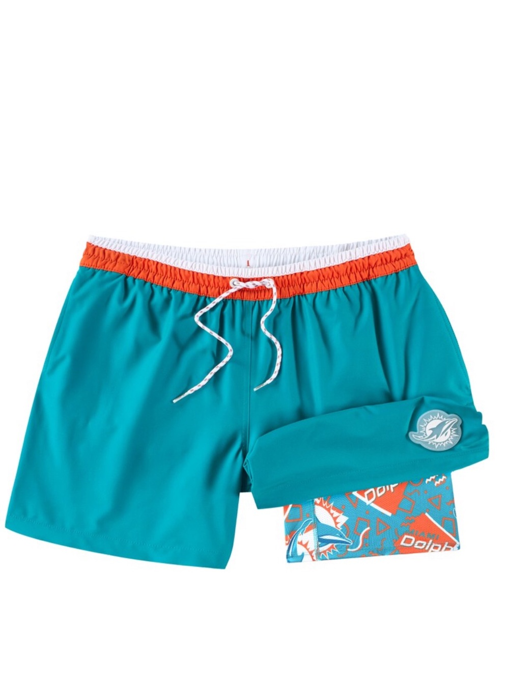 New Chubbies Miami Dolphins NFL Lined 5.5” Swim Trunks Shorts